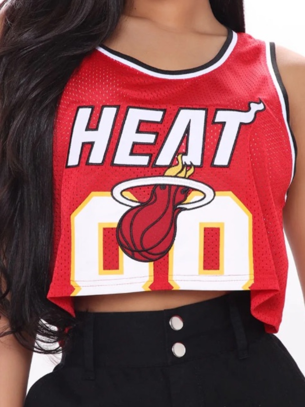 Miami Heat Cropped Basketball Tank Women’s Size S